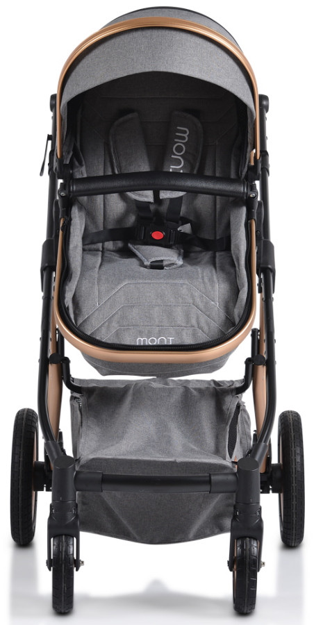 Cangaroo Midas Grey 3-in-1 Combi Kinderwagen incl. i-Size Autostoel