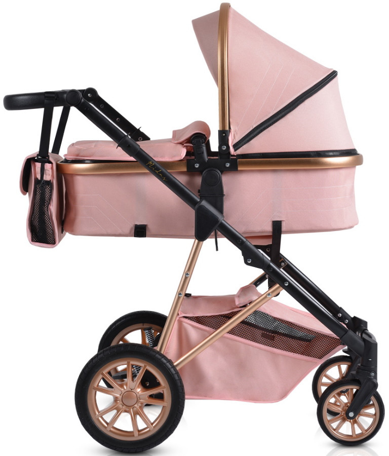 Cangaroo Midas Pink 3-in-1 Combi Kinderwagen incl. Autostoel