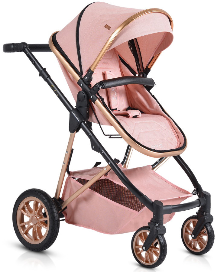 Cangaroo Midas Pink 3-in-1 Combi Kinderwagen incl. Autostoel