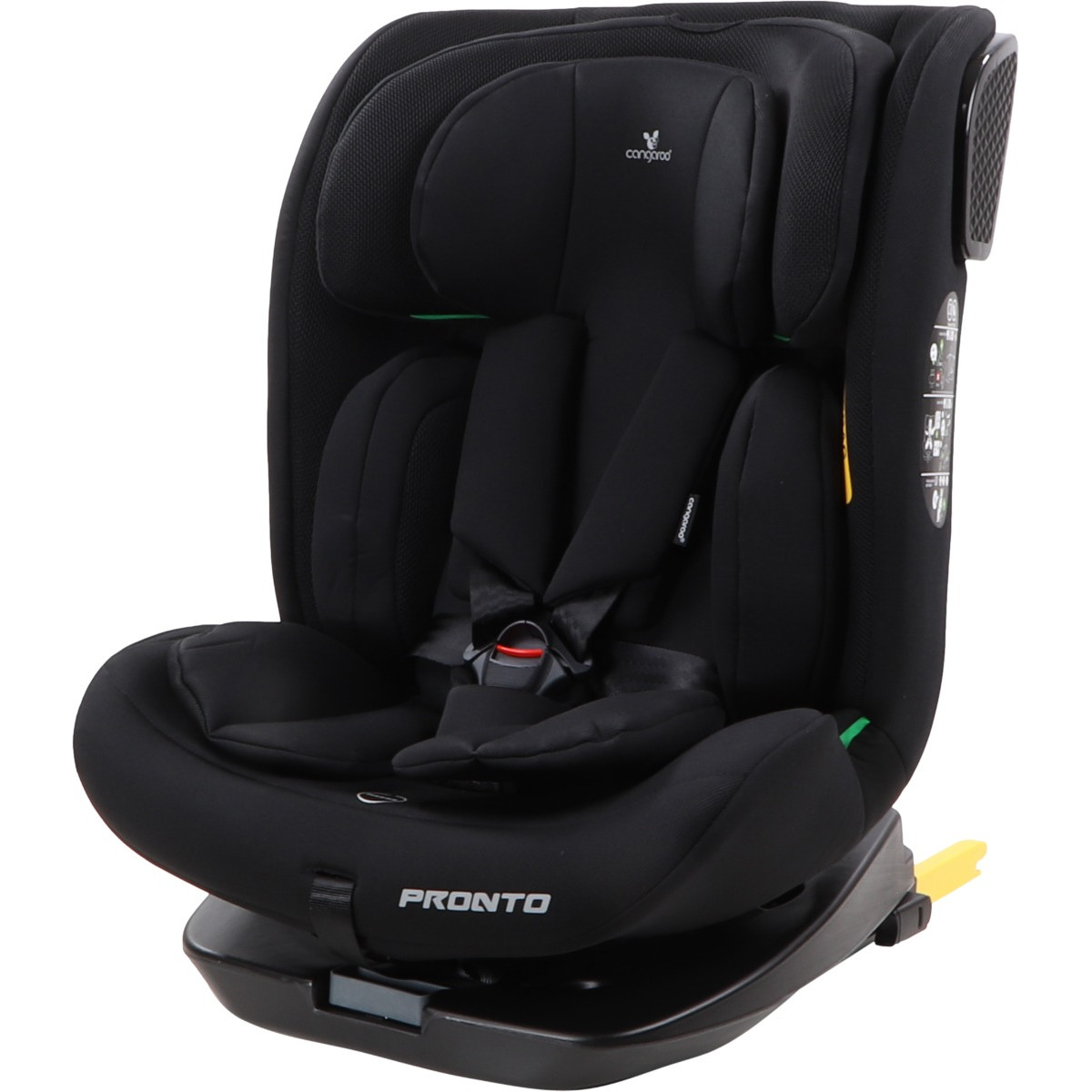 Weekendaanbieding: Cangaroo Pronto Black 40-150 cm 360° i-Size Autostoel