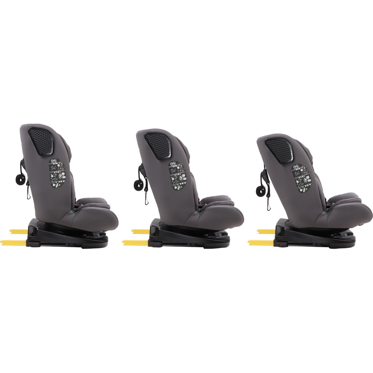 Weekendaanbieding: Cangaroo Pronto Dark Grey 40-150 cm 360° i-Size Autostoel