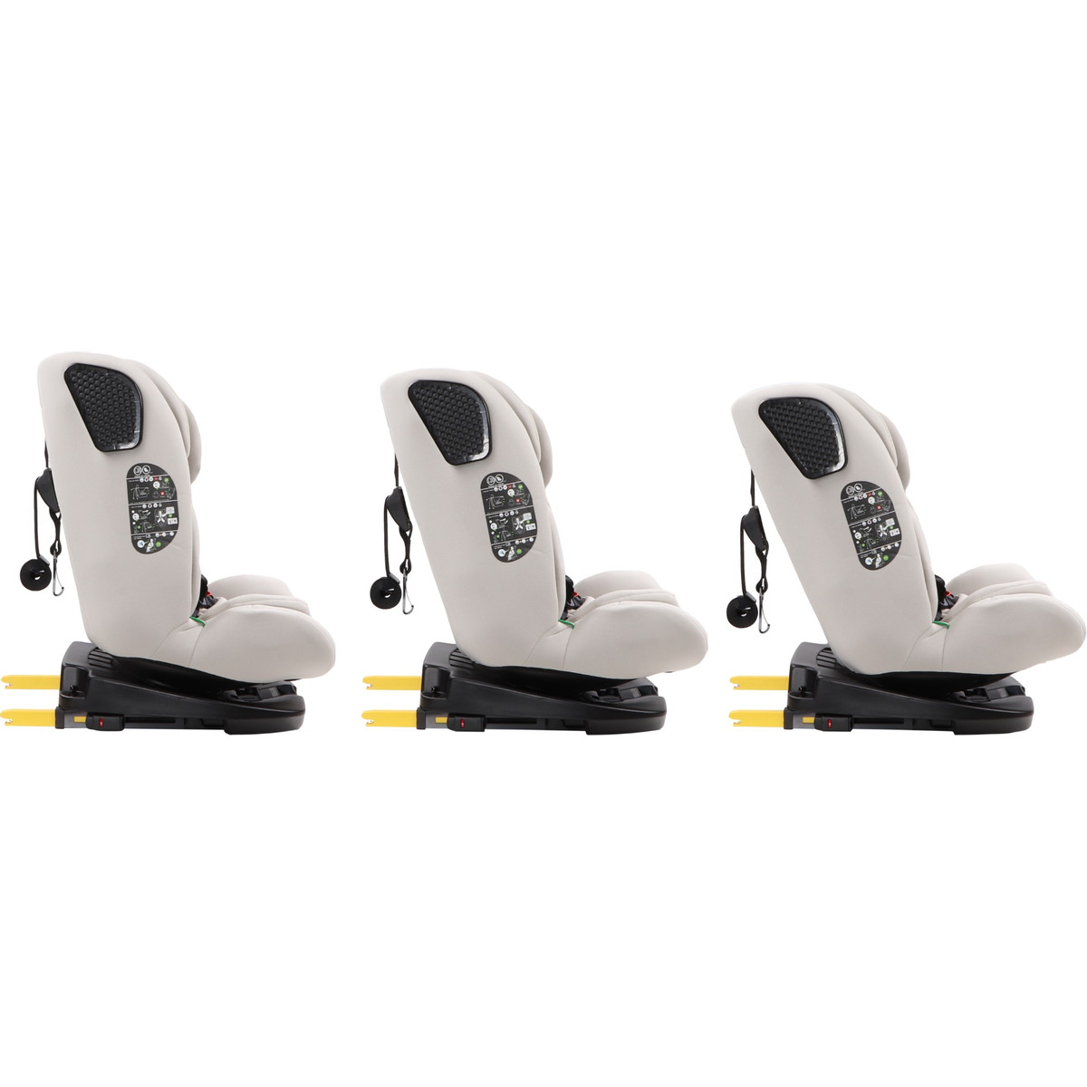 Weekendaanbieding: Cangaroo Pronto Vanilla Beige 40-150 cm 360° i-Size Autostoel