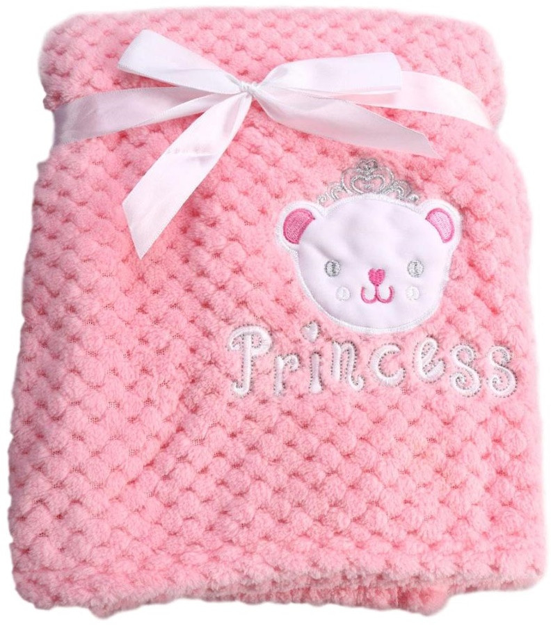 Cangaroo Roze Freya Princess 75 x 105 cm Wiegdeken