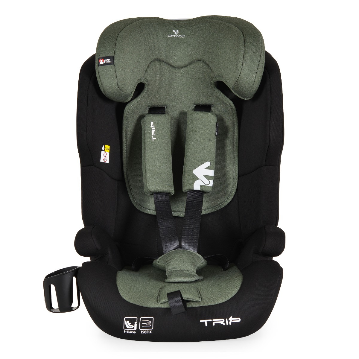 Cangaroo Trip Hunter Green 76-150 cm i-Size Autostoel