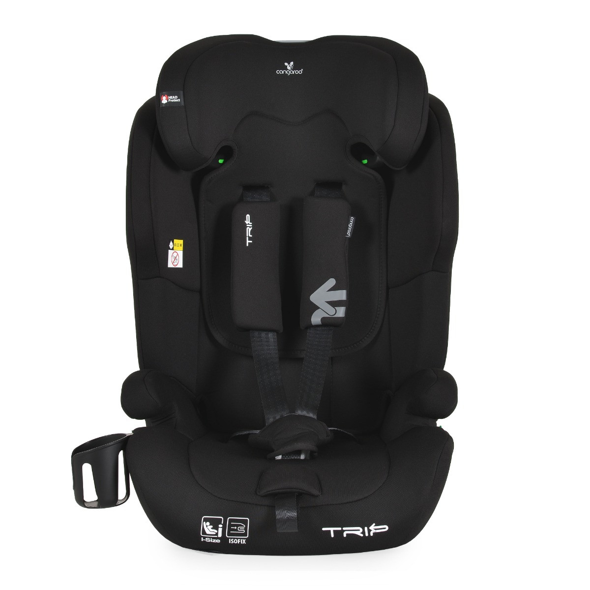 Cangaroo Trip Midnight Black 76-150 cm i-Size Autostoel