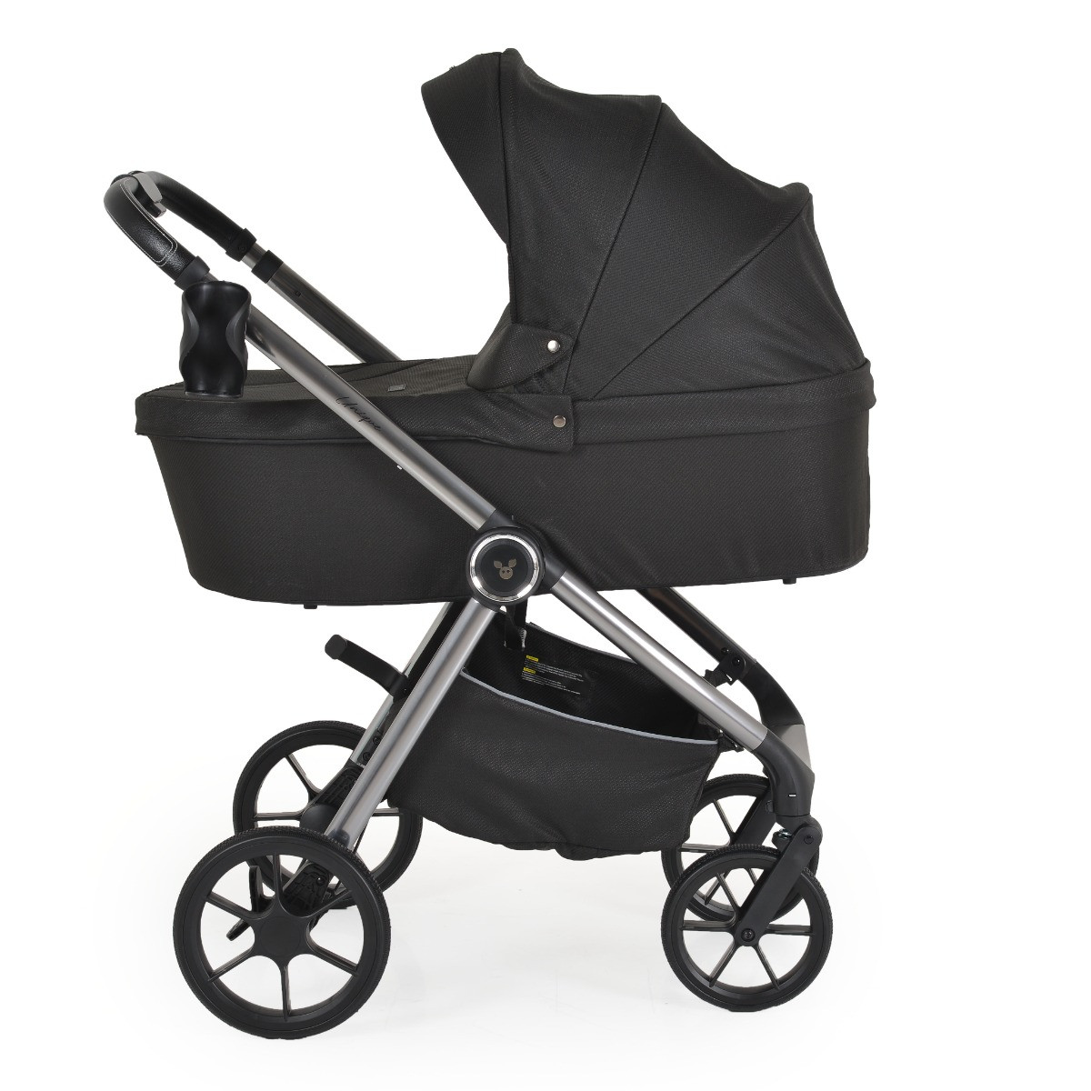 Cangaroo Unique Carbon Black 3-in-1 Kinderwagen incl. i-Size Autostoel
