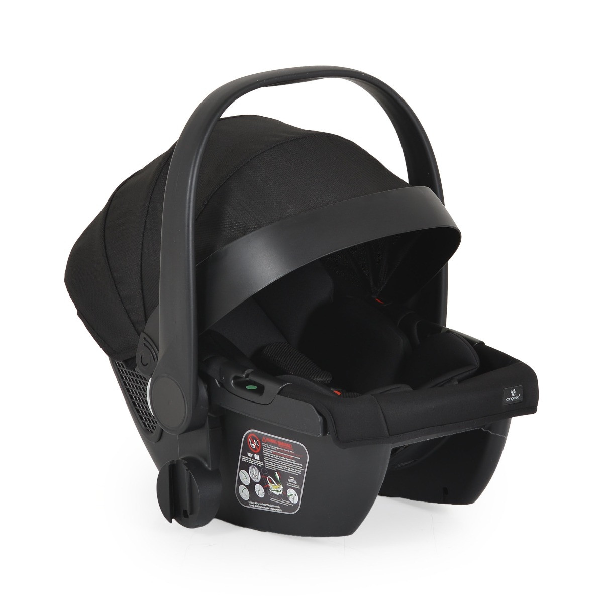 Cangaroo Unique Carbon Black 3-in-1 Kinderwagen incl. i-Size Autostoel