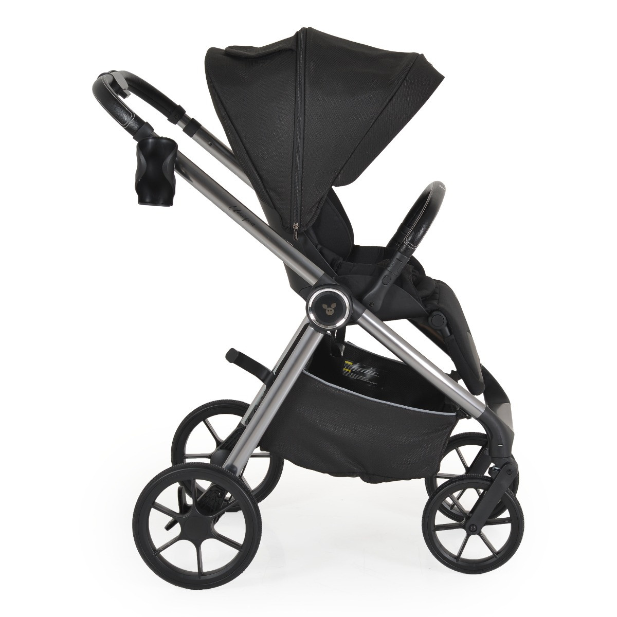 Cangaroo Unique Carbon Black 3-in-1 Kinderwagen incl. i-Size Autostoel