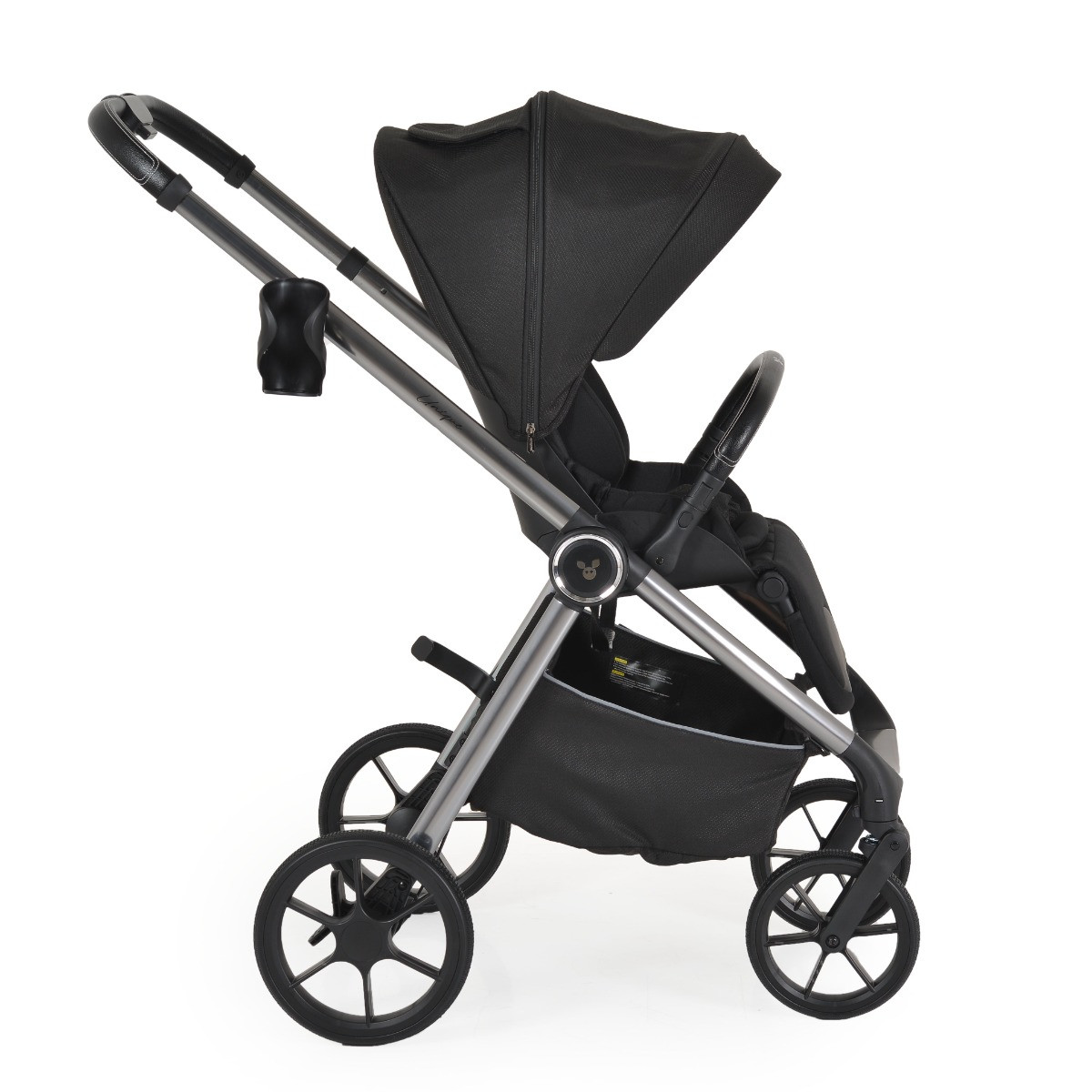 Cangaroo Unique Carbon Black 3-in-1 Kinderwagen incl. i-Size Autostoel