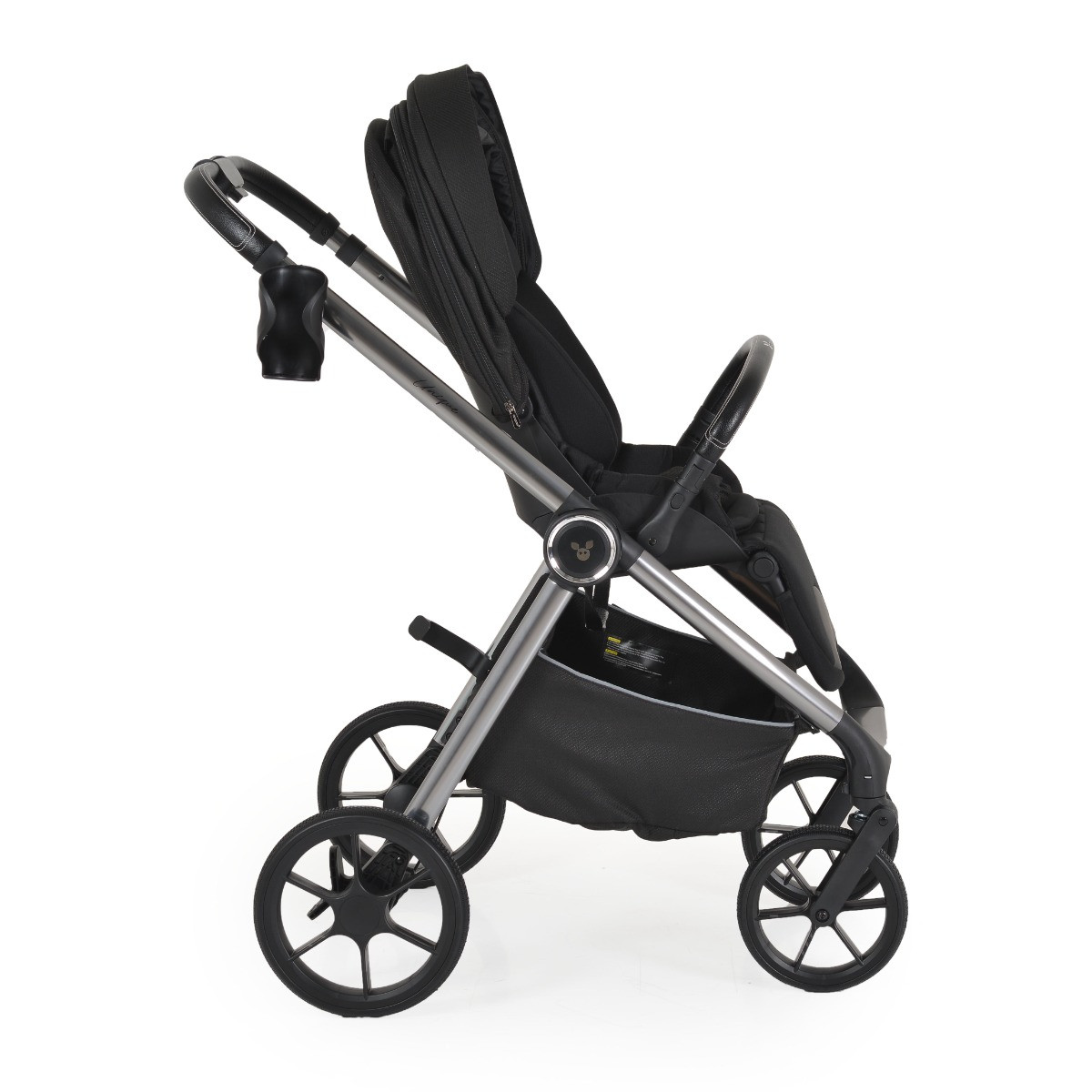Cangaroo Unique Carbon Black 3-in-1 Kinderwagen incl. i-Size Autostoel