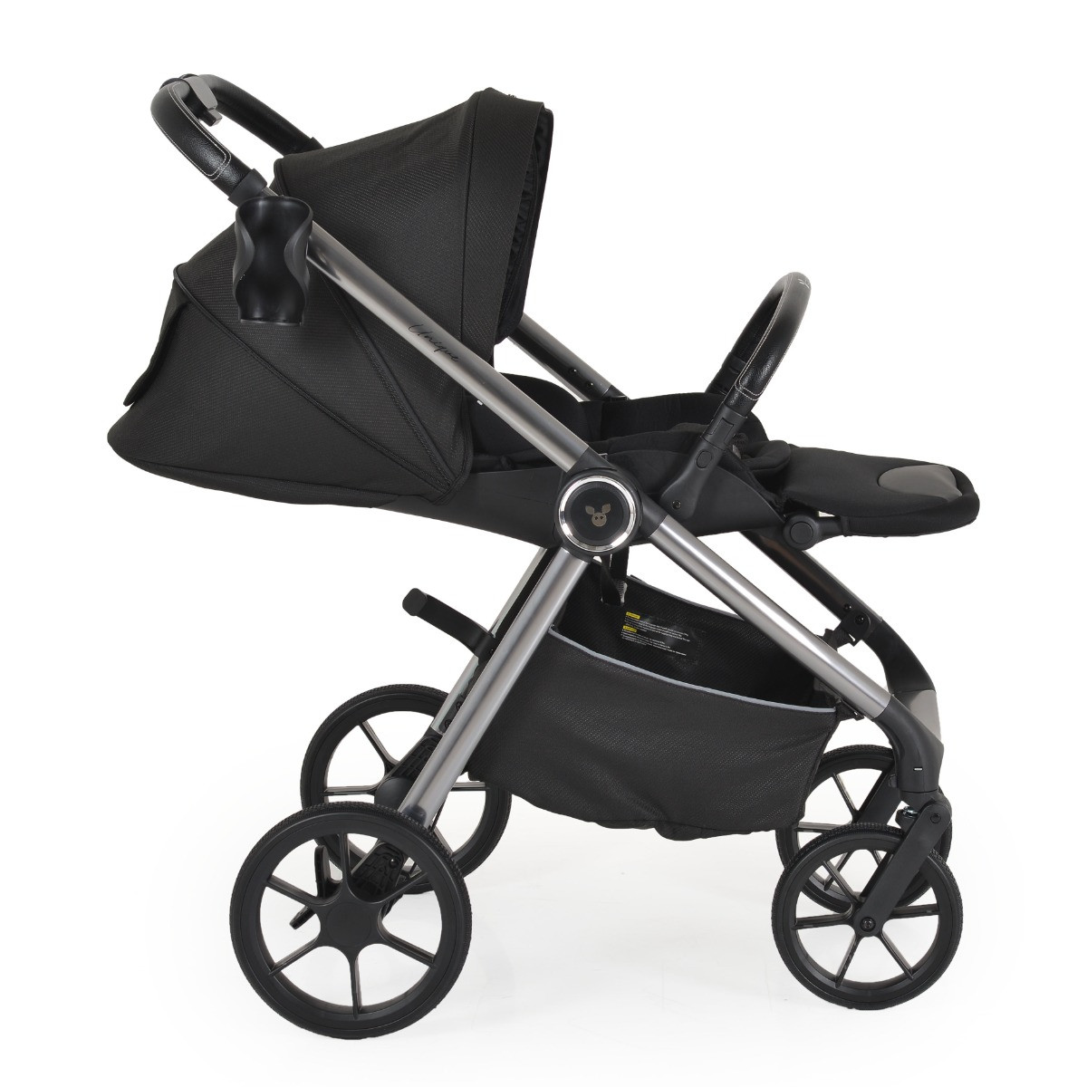 Cangaroo Unique Carbon Black 3-in-1 Kinderwagen incl. i-Size Autostoel