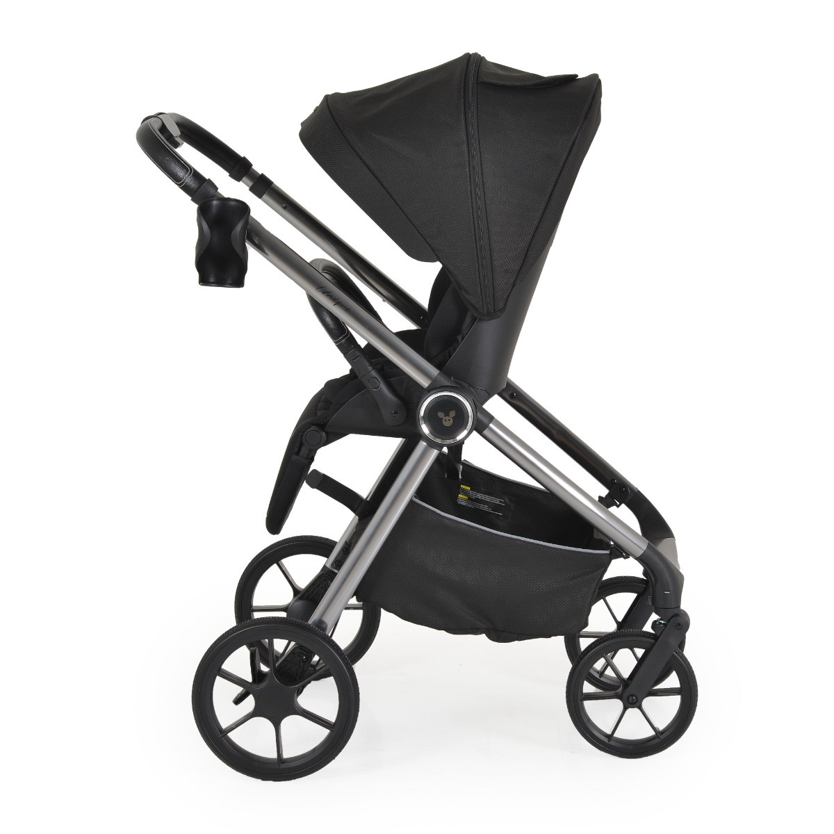 Cangaroo Unique Carbon Black 3-in-1 Kinderwagen incl. i-Size Autostoel