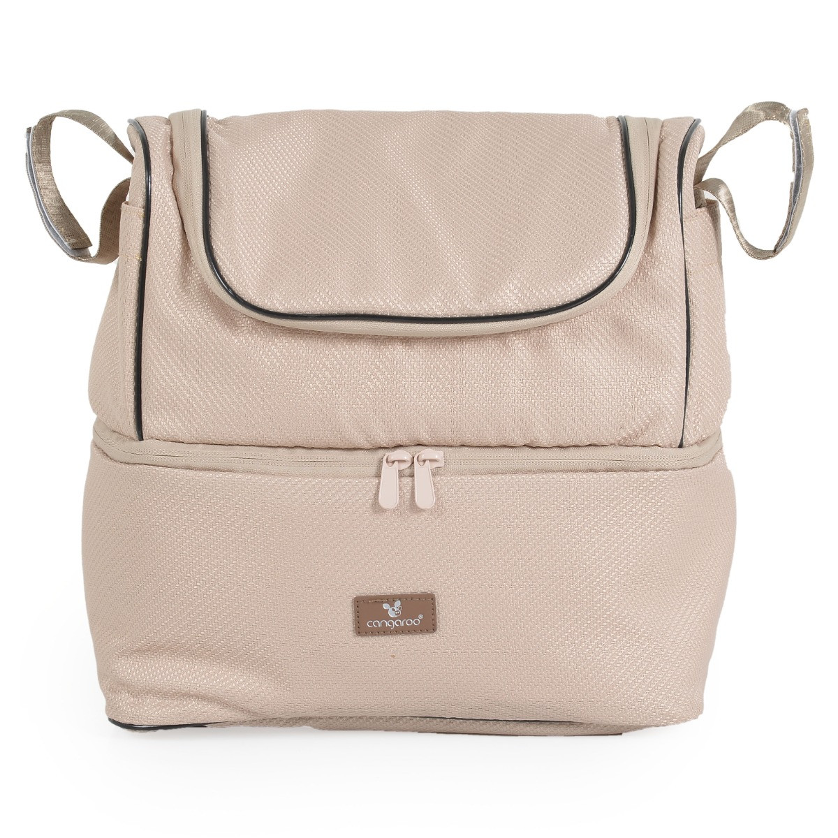 Cangaroo Unique Macadamia Beige 3-in-1 Kinderwagen incl. i-Size Autostoel