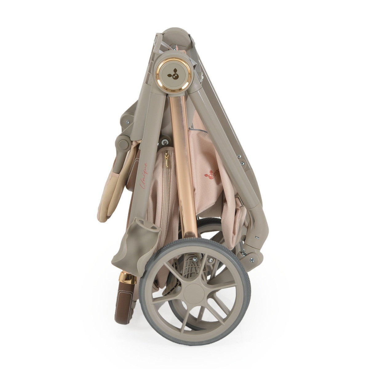 Cangaroo Unique Macadamia Beige 3-in-1 Kinderwagen incl. i-Size Autostoel