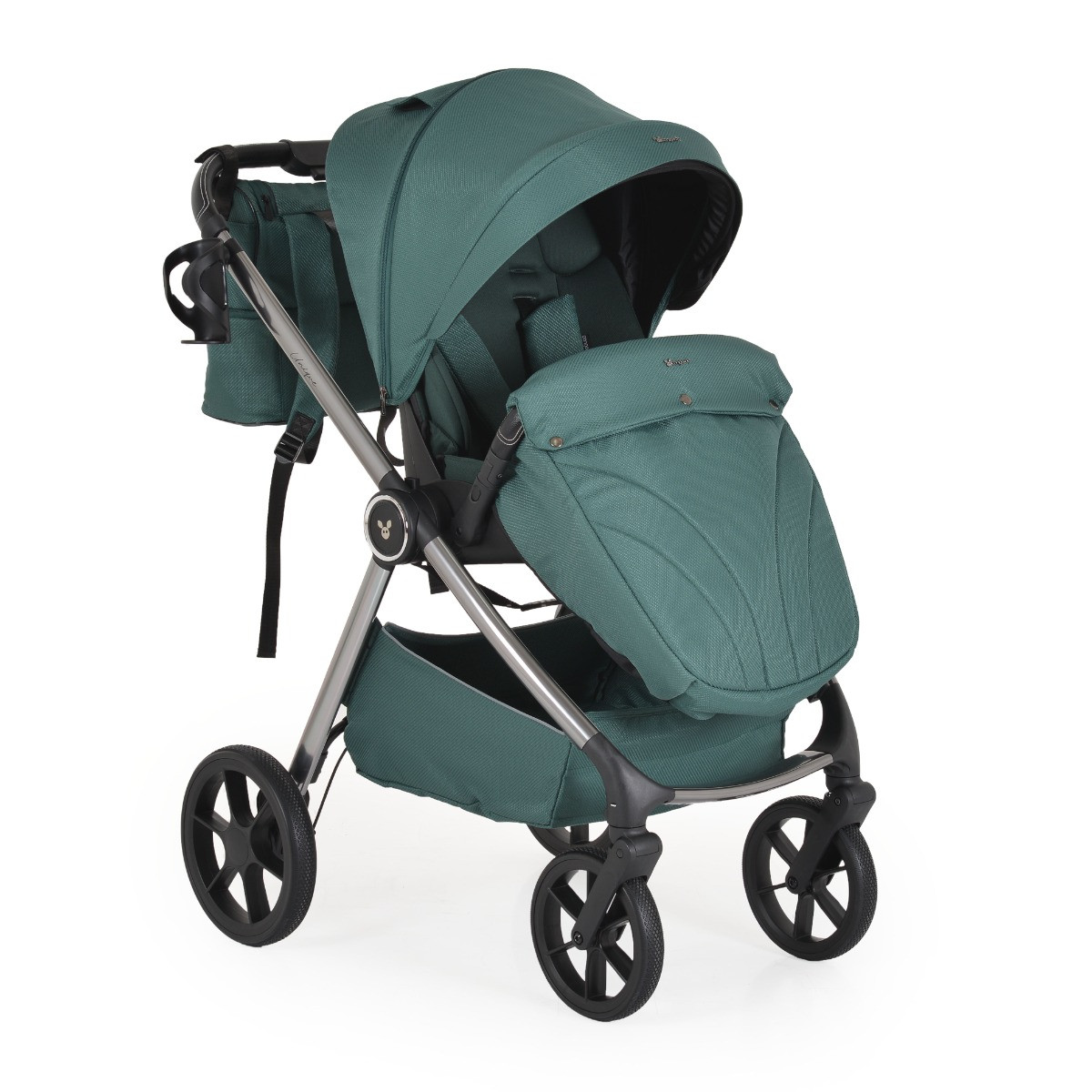 Cangaroo Unique Pine Green 3-in-1 Kinderwagen incl. i-Size Autostoel