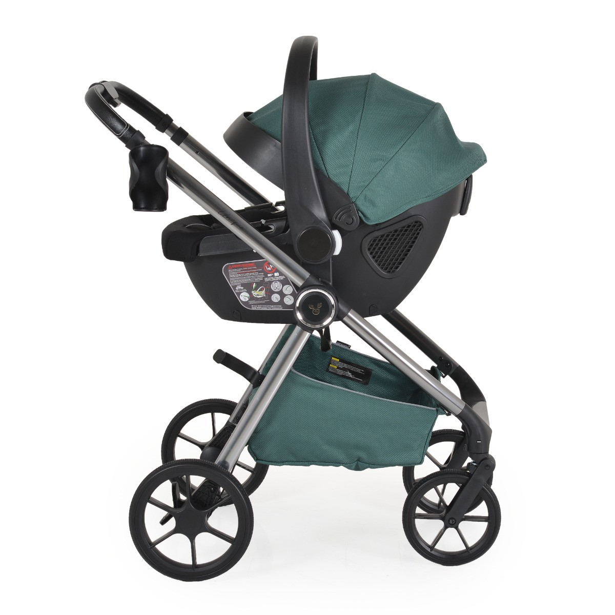 Cangaroo Unique Pine Green 3-in-1 Kinderwagen incl. i-Size Autostoel