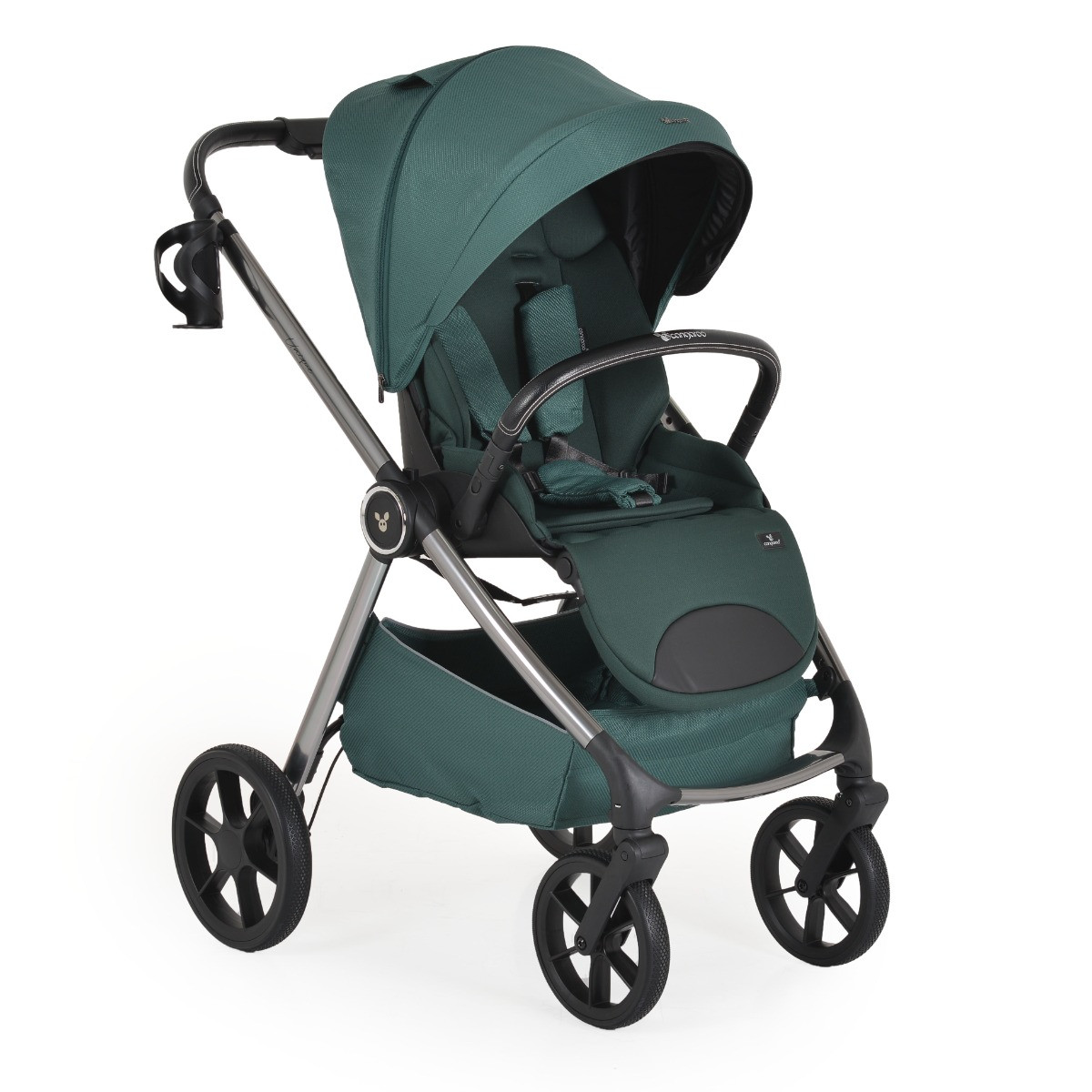 Cangaroo Unique Pine Green 3-in-1 Kinderwagen incl. i-Size Autostoel