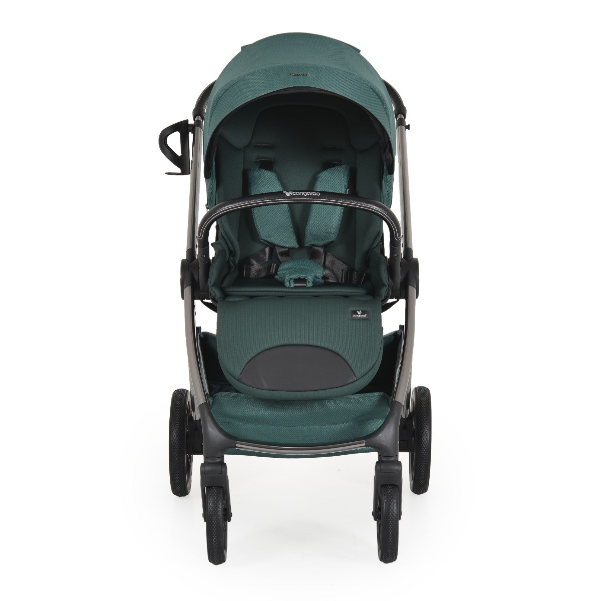 Cangaroo Unique Pine Green 3-in-1 Kinderwagen incl. i-Size Autostoel