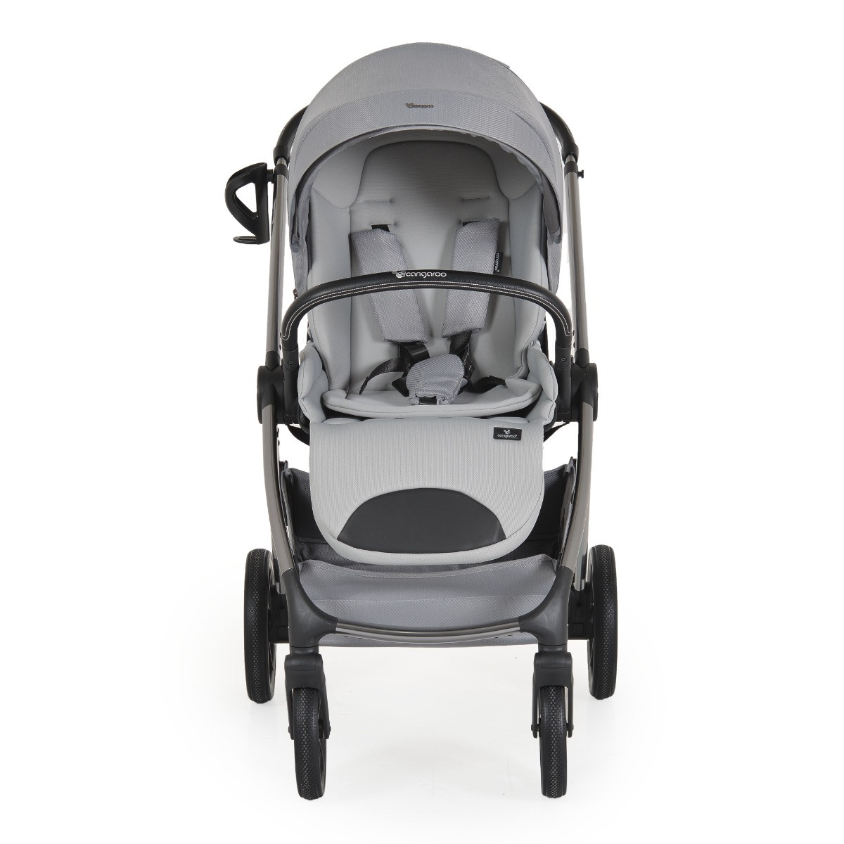 Cangaroo Unique Silver Cloud 3-in-1 Kinderwagen incl. i-Size Autostoel