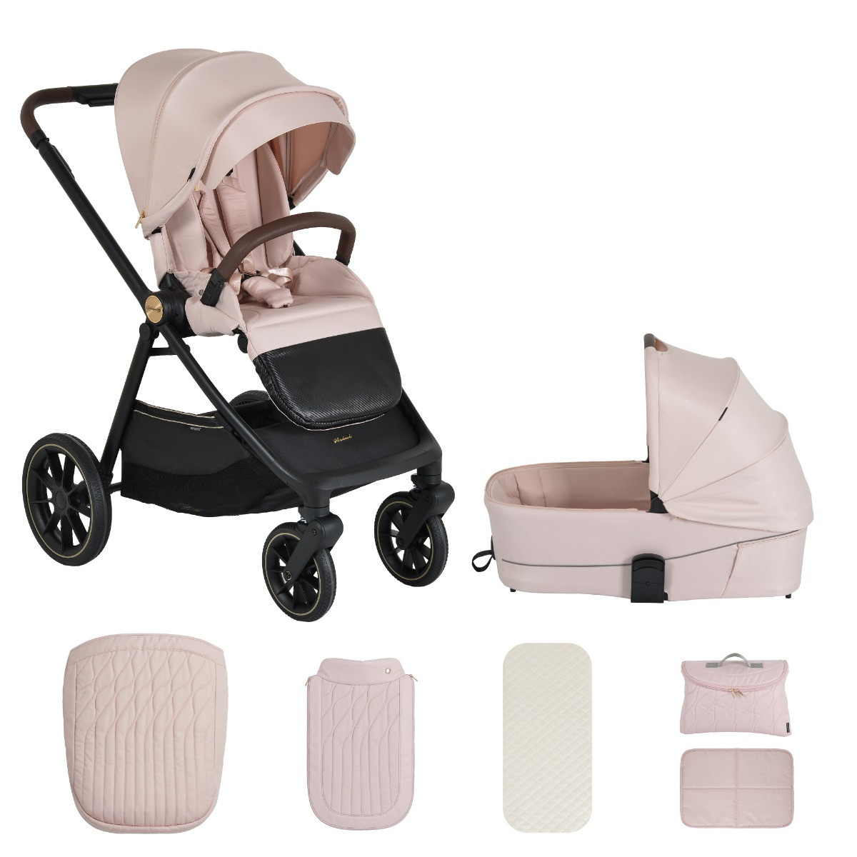 Cangaroo Celebrity Cloud Pink 3-in-1 Kinderwagen Incl. Autostoel