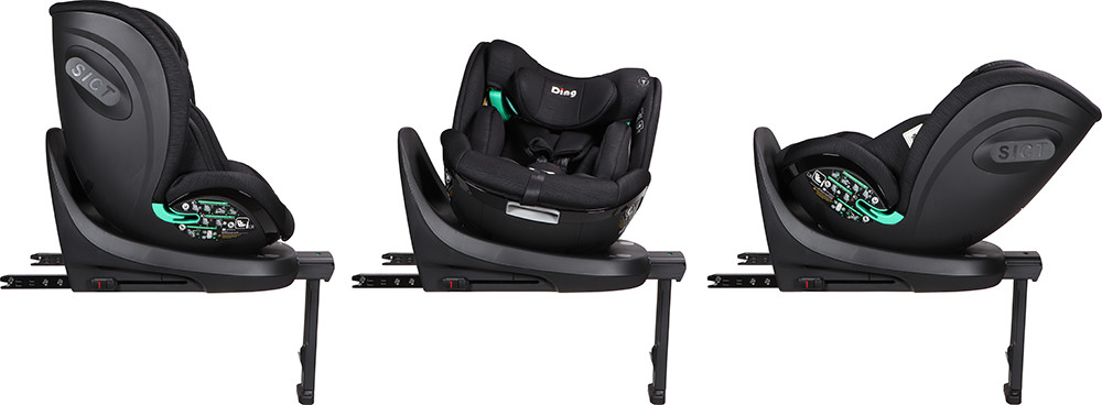 Ding Fynn Black 40-150 cm 360° i-Size Autostoel
