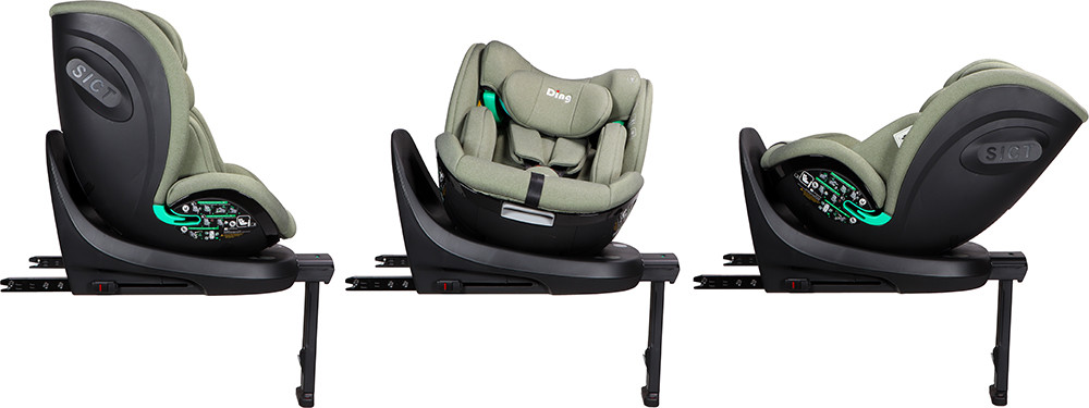 Ding Fynn Forest Green 40-150 cm 360° i-Size Autostoel