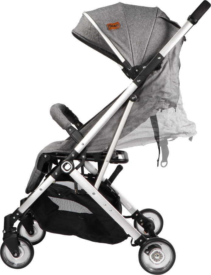 Ding Vivo Grey/Silver Wandelwagen