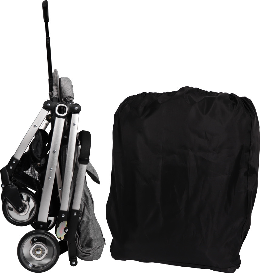 Ding Vivo Grey/Silver Wandelwagen