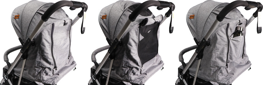 Ding Vivo Grey/Silver Wandelwagen