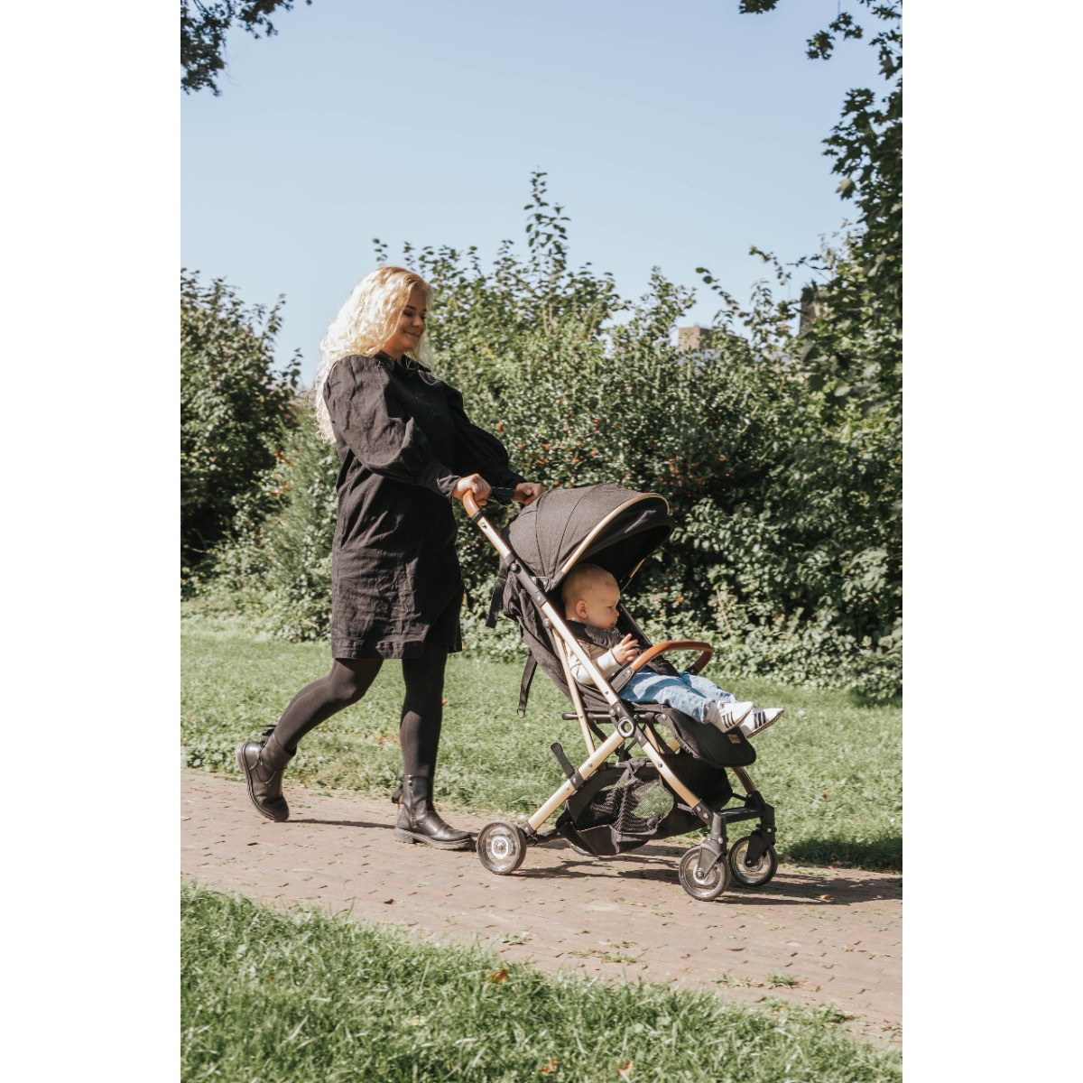 Ding Vivo Beige/Rose Wandelwagen