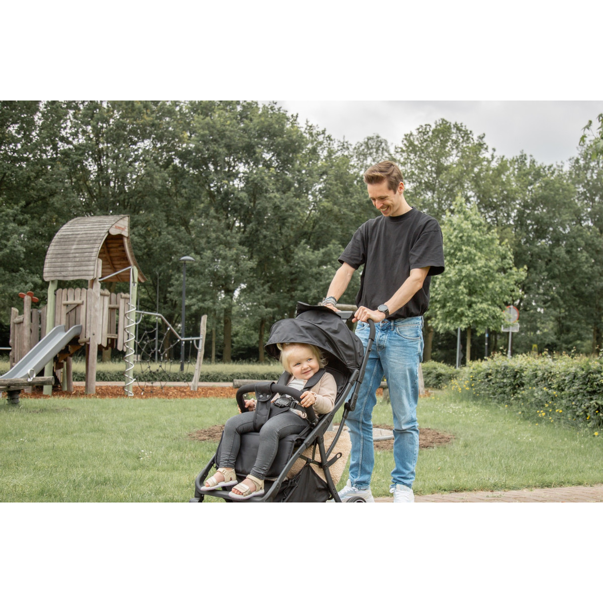 Ding Remi Forest Green Wandelwagen