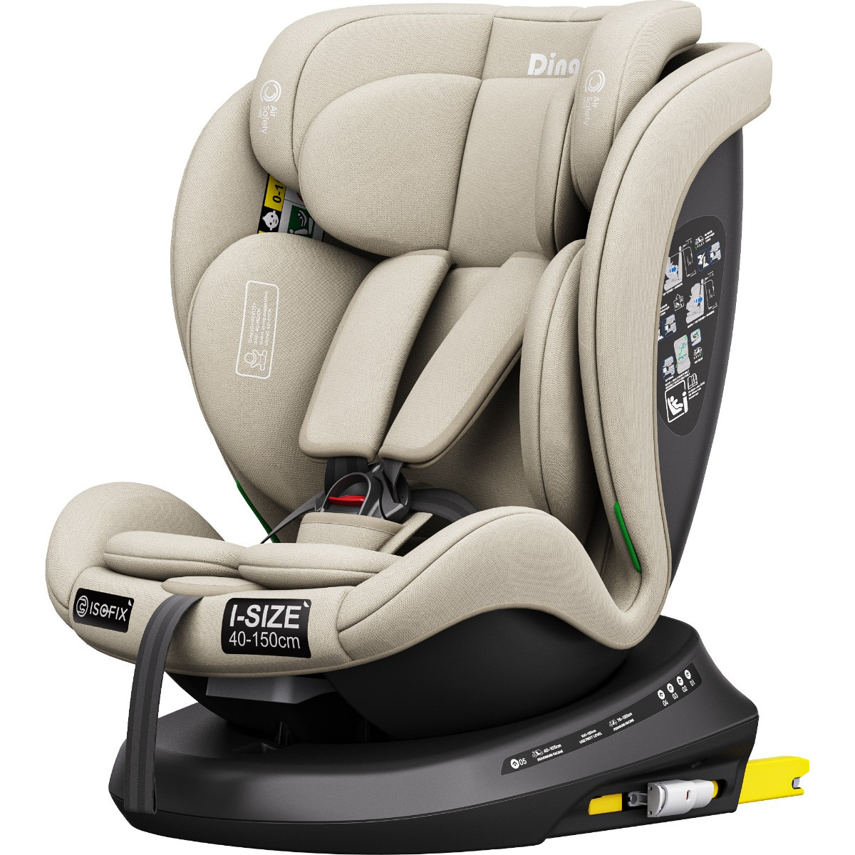 Ding Aiden Sand 40-150 cm 360° i-Size Autostoel