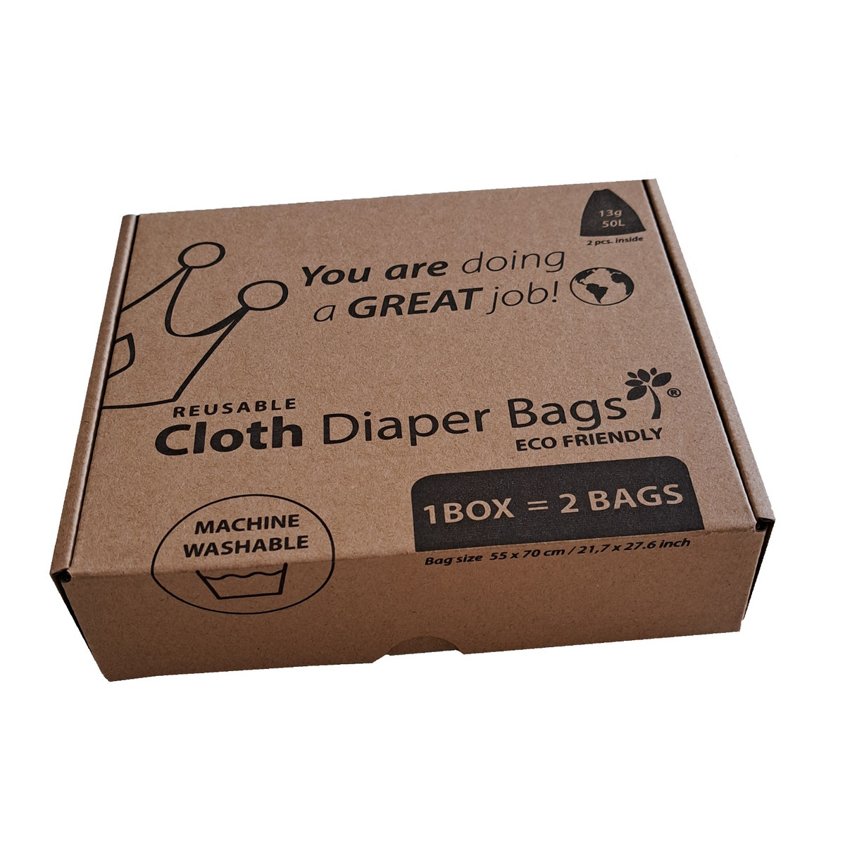 DiaperChamp 2 Stuks Waszak voor Wasbare Luiers