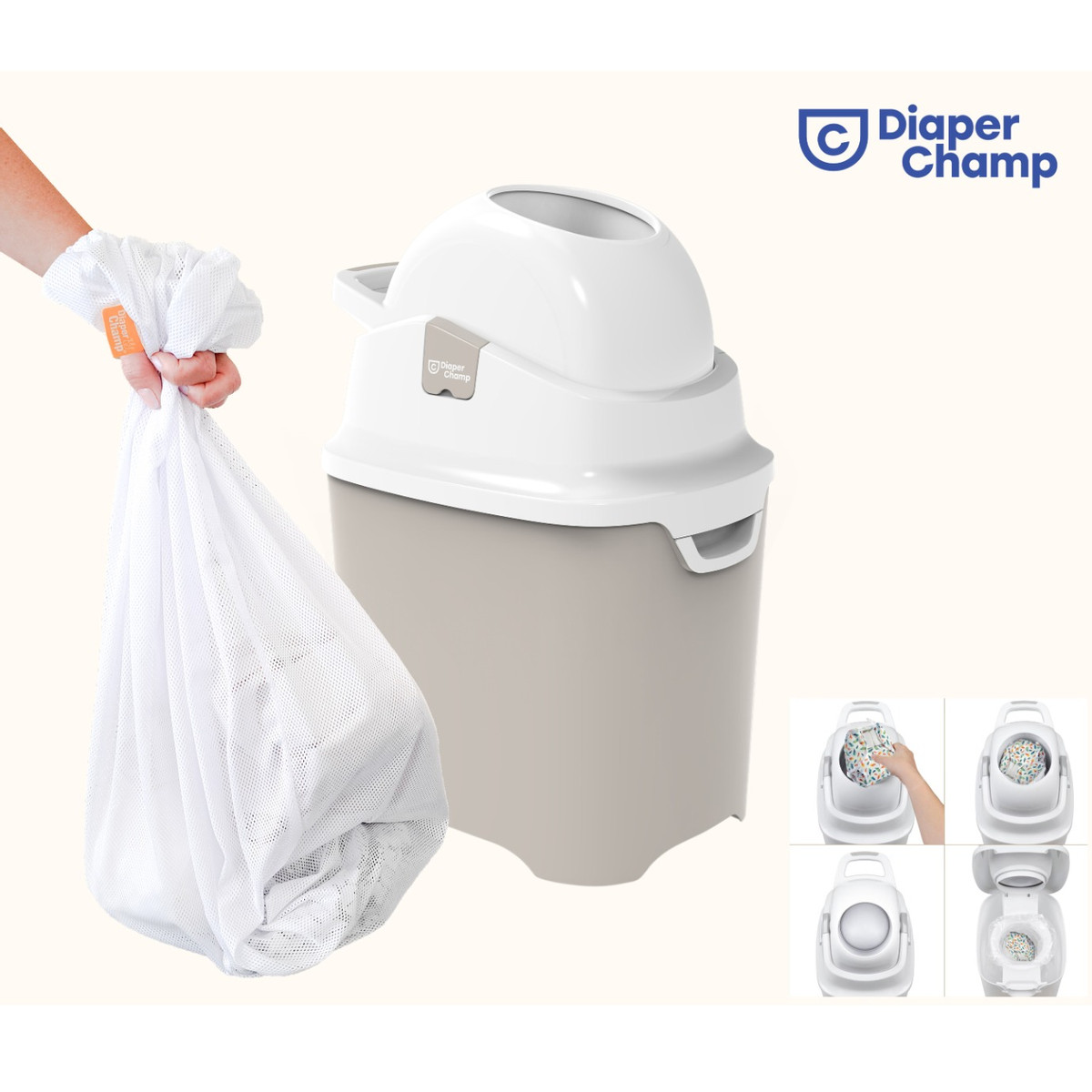 DiaperChamp 2 Stuks Waszak voor Wasbare Luiers