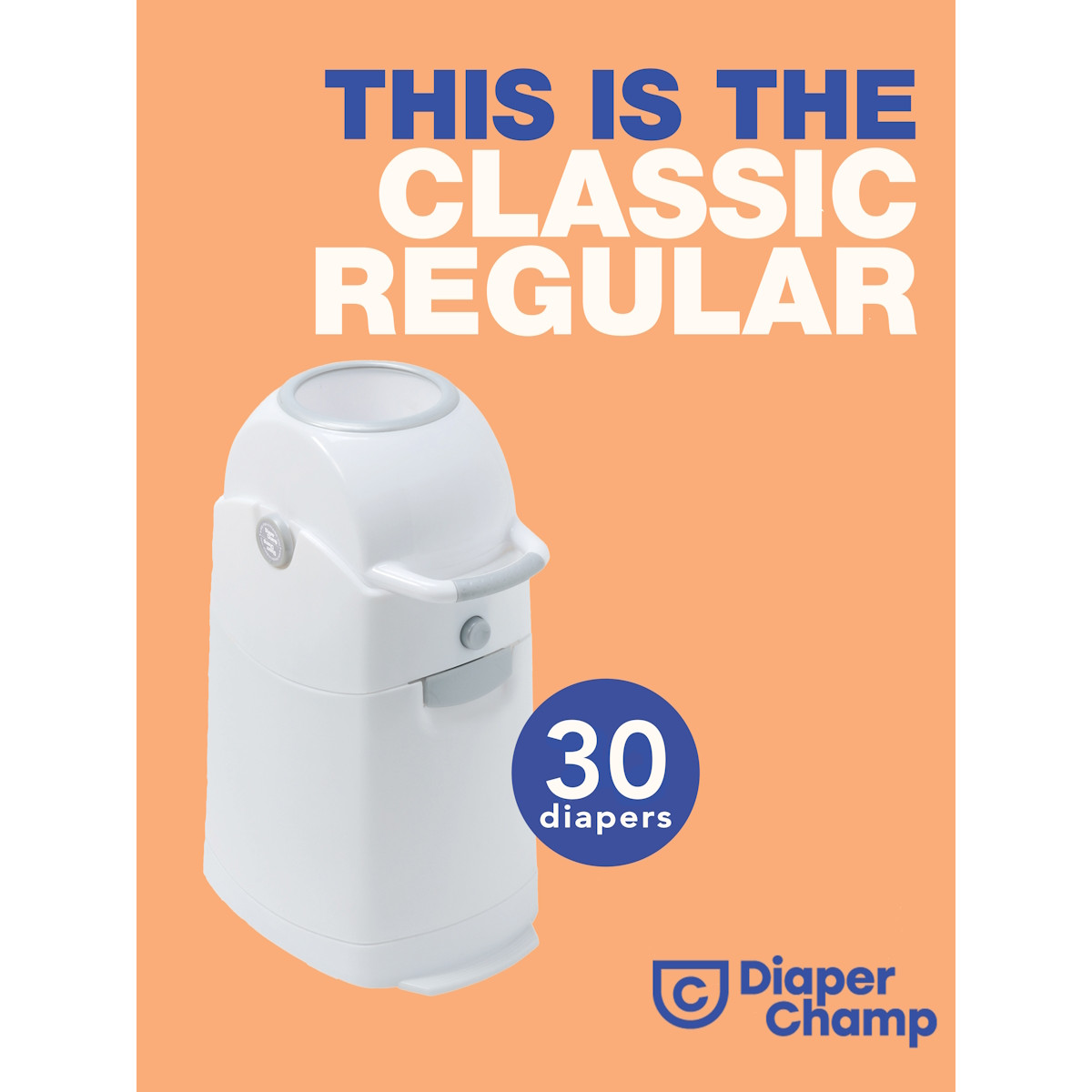 DiaperChamp Classic Regular Silver Luieremmer