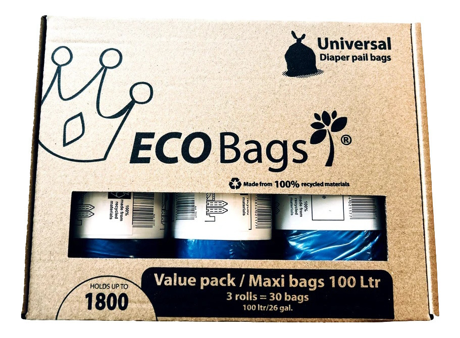 DiaperChamp ECO 3X 100L Valuepack Maxi Zak voor Luieremmer Medium & Large