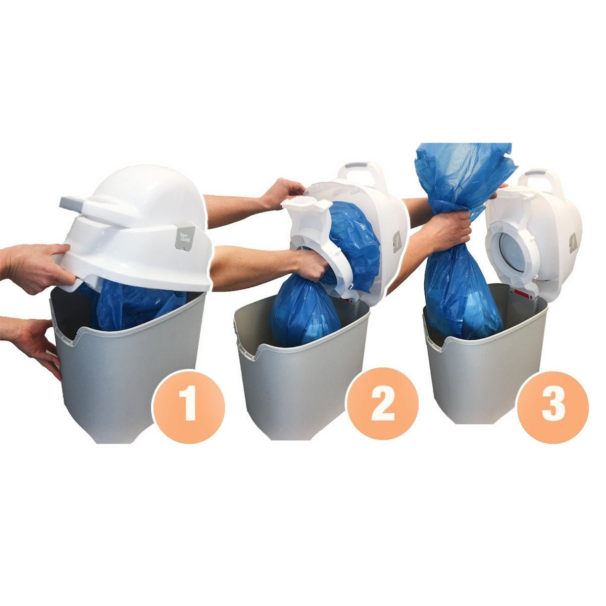 DiaperChamp ONE Silver Luieremmer