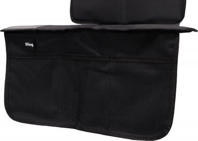 Ding Zwart Waterproof Autostoelbeschermer met Opbergvakjes