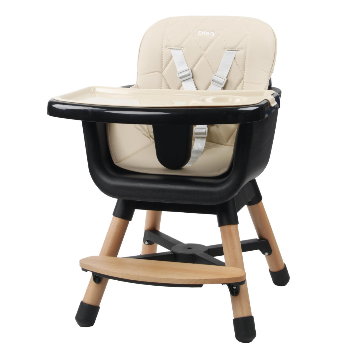 Ding Daily Beige Houten Kinderstoel