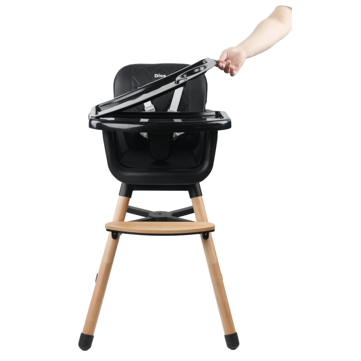 Ding Daily Black Houten Kinderstoel