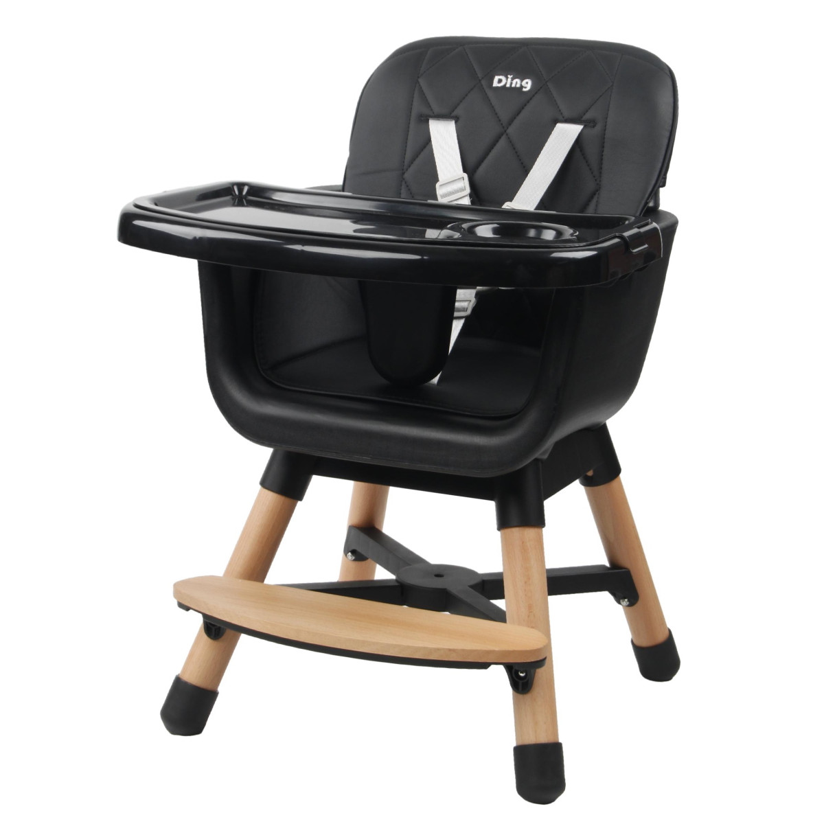 Ding Daily Black Houten Kinderstoel