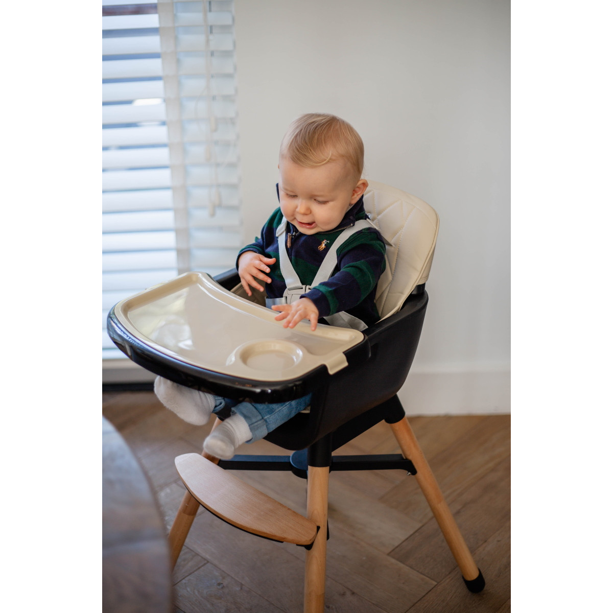 Ding Daily Beige Houten Kinderstoel