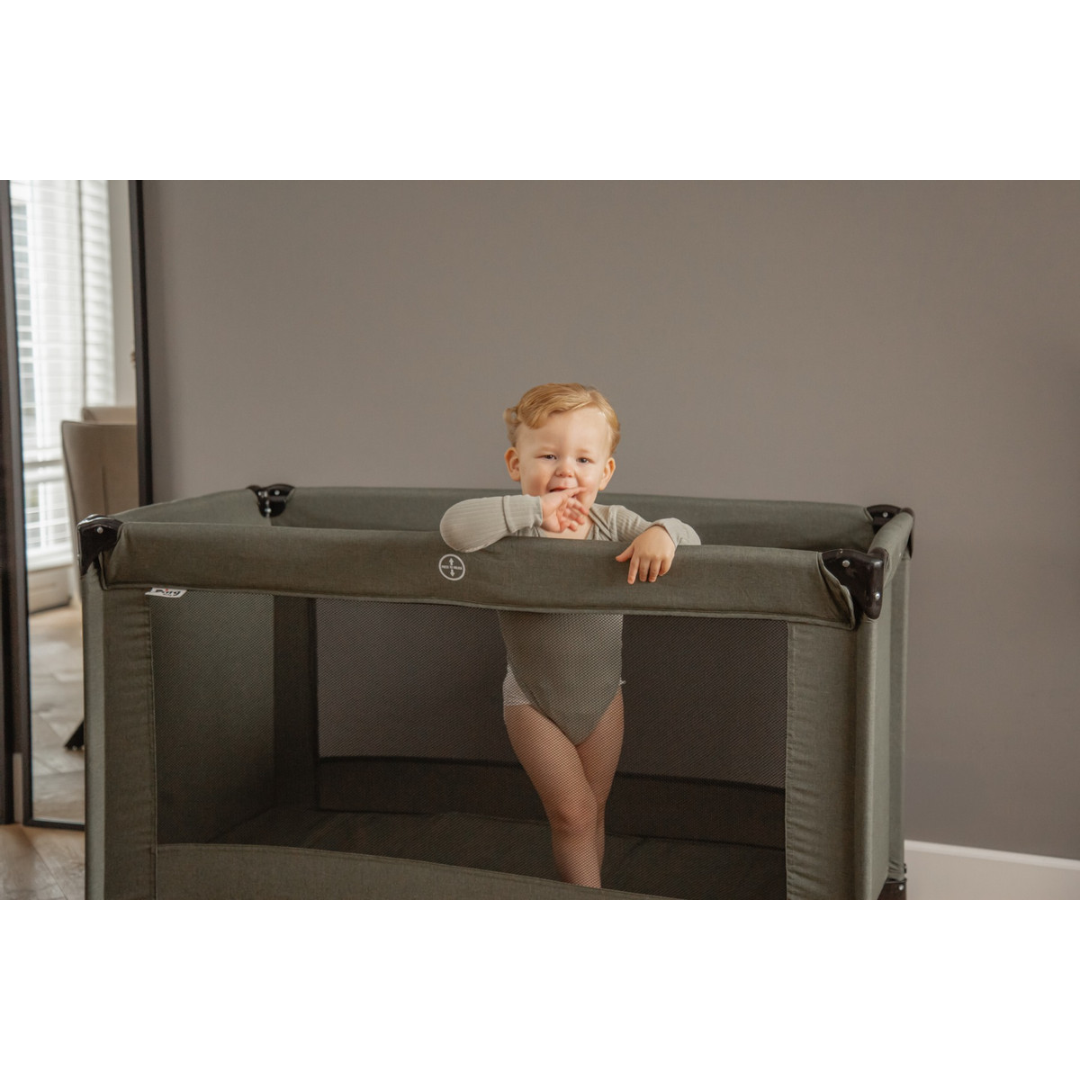 Ding Forest Green Melange Campingbed