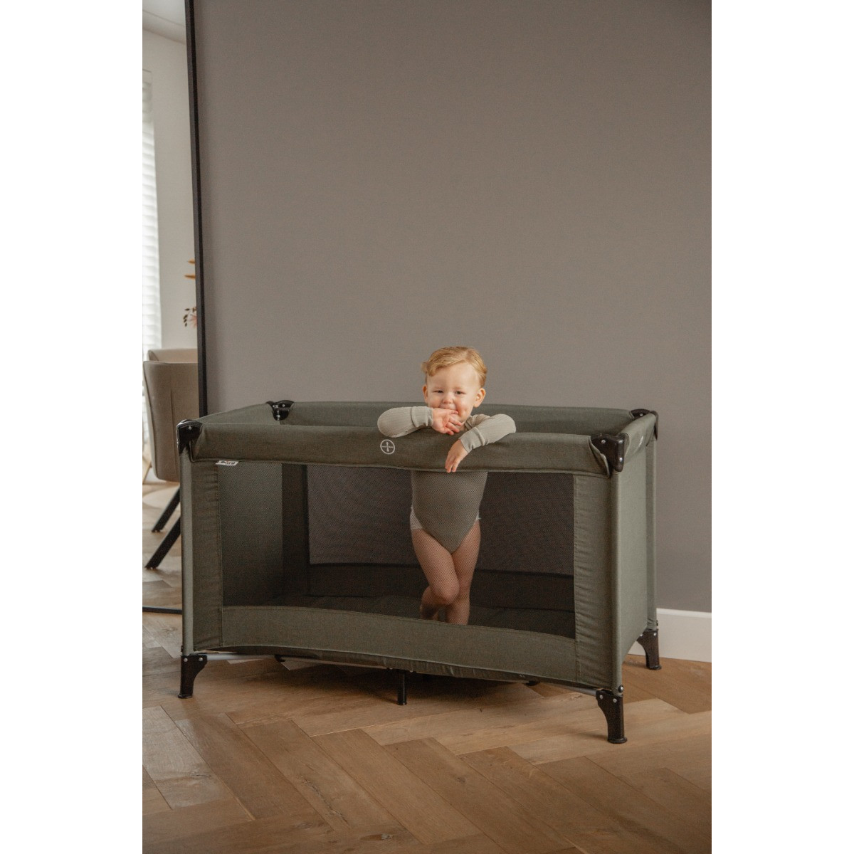 Ding Forest Green Melange Campingbed