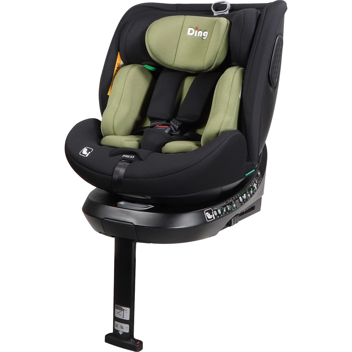 Ding Kai Forest Green 40-150cm 360° i-Size Autostoel