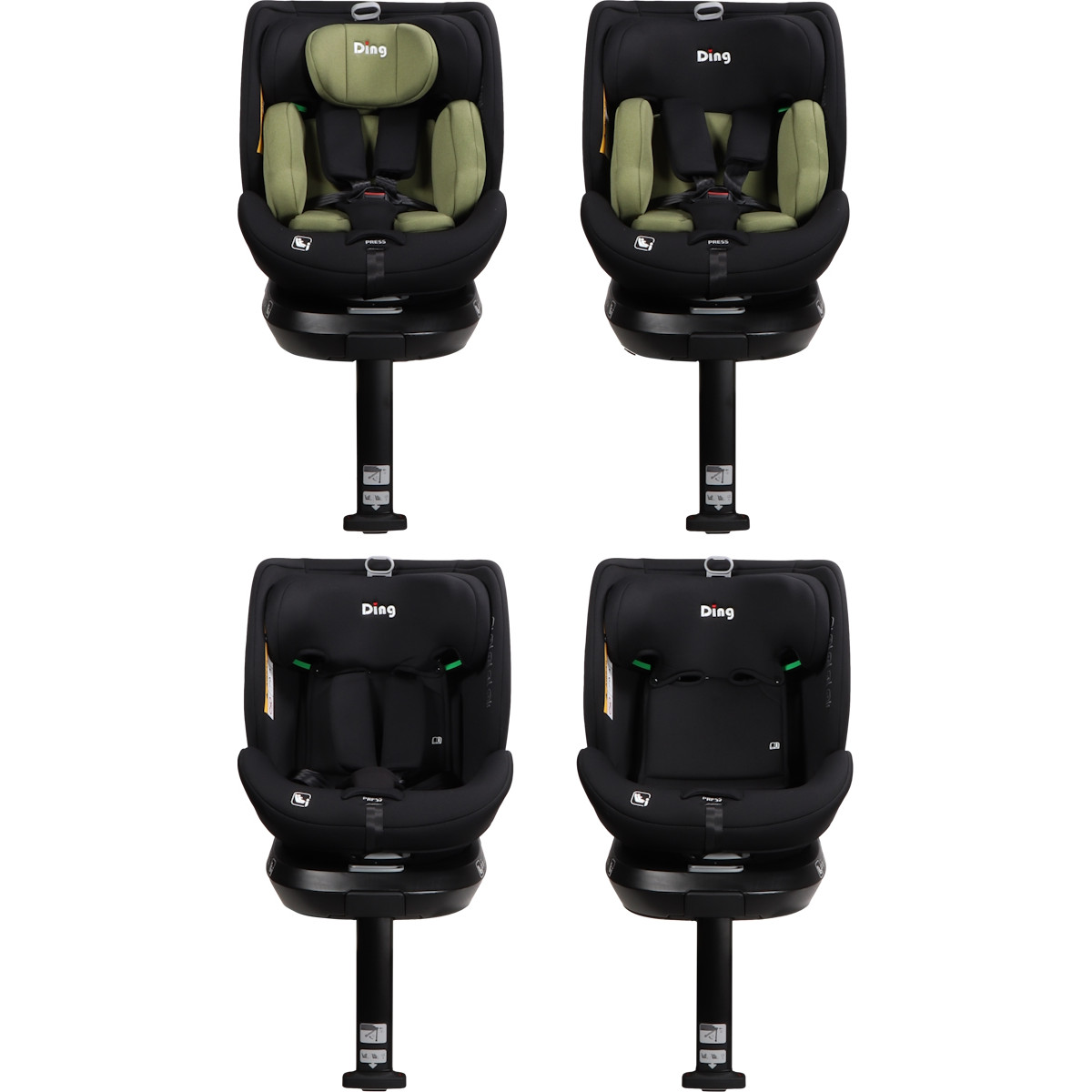 Ding Kai Forest Green 40-150cm 360° i-Size Autostoel