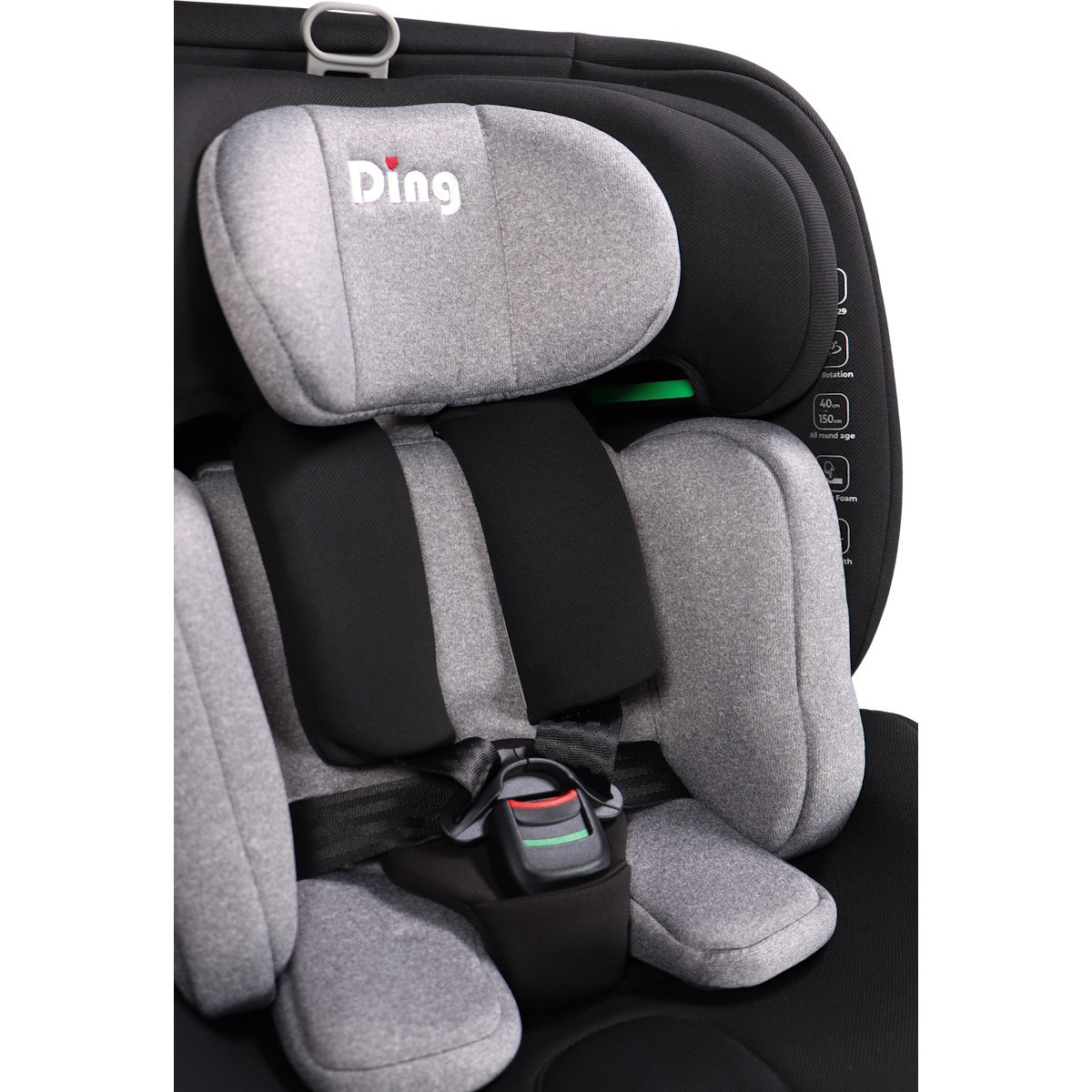 Ding Kai Grey 40-150cm 360° i-Size Autostoel