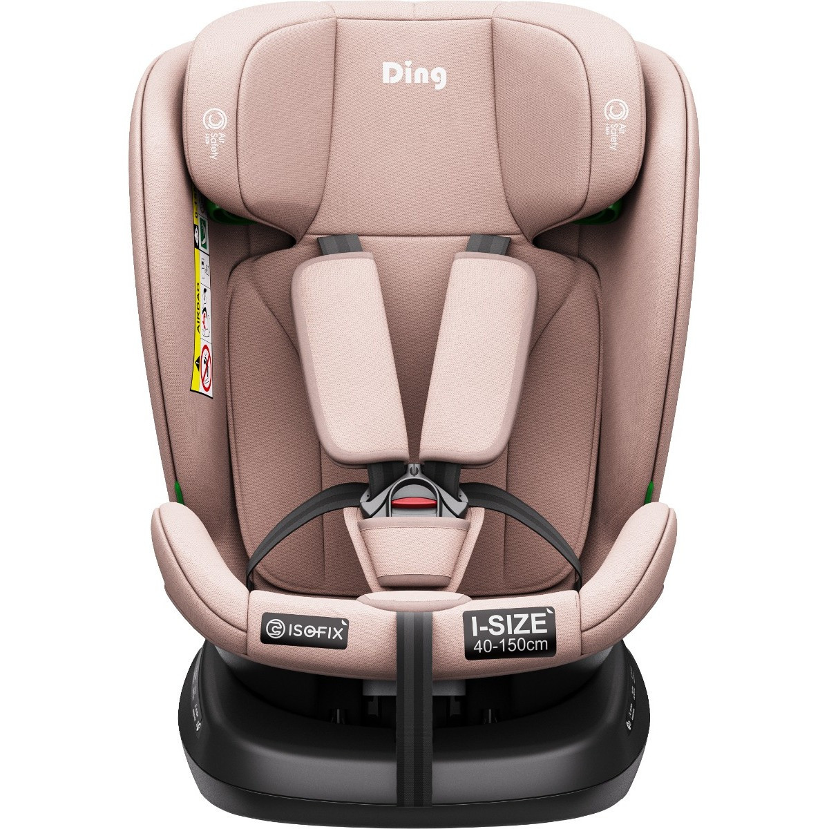 Ding Aiden Pink 40-150 cm 360° i-Size Autostoel - Set van 2