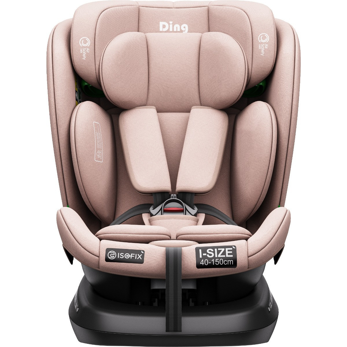 Ding Aiden Pink 40-150 cm 360° i-Size Autostoel - Set van 2