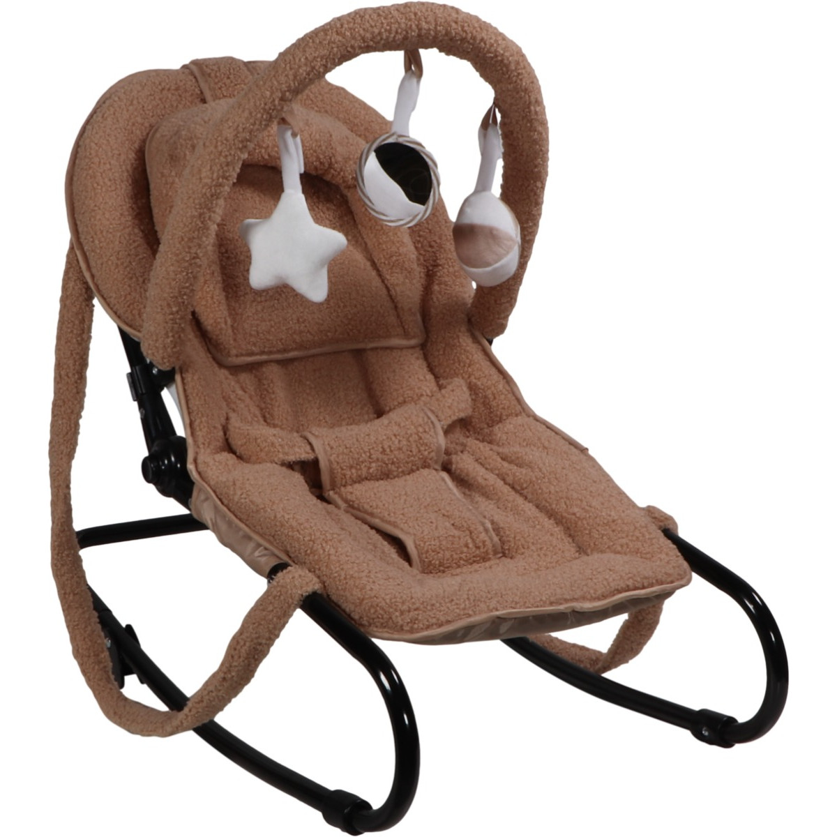 Ding Viggo Bouclé Nougat Wipstoel